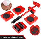 Furniture Lifter -Furniture Lifter Mover Tool Set Heavy Duty Furniture Shifting Lifting Moving Tool with Wheel Pads 2e007i-my