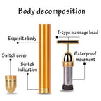 24K Gold Energy Beauty Bar Electric Facial Massage Roller 2e007i-my