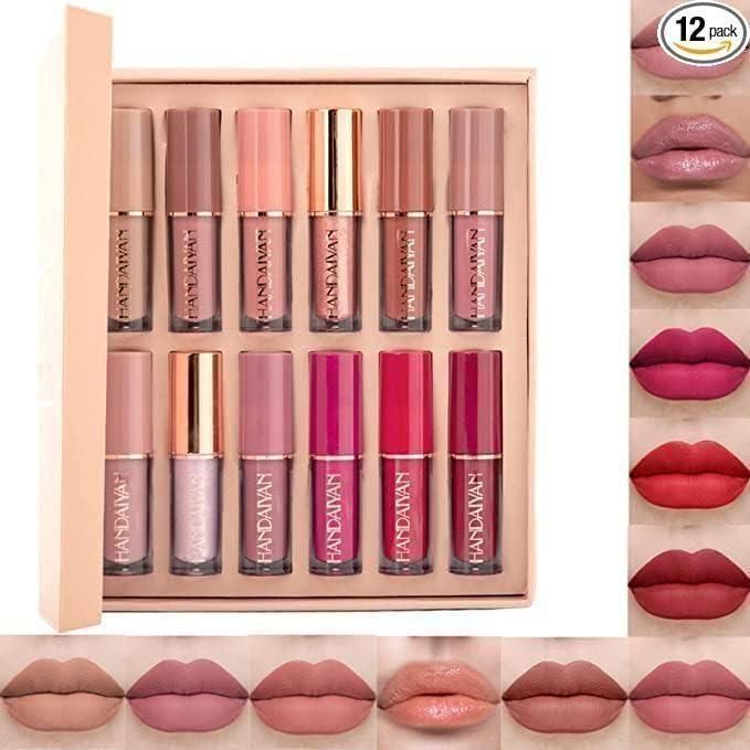 Velvet Matte Liquid Lipstick Set 12Pcs 2e007i-my