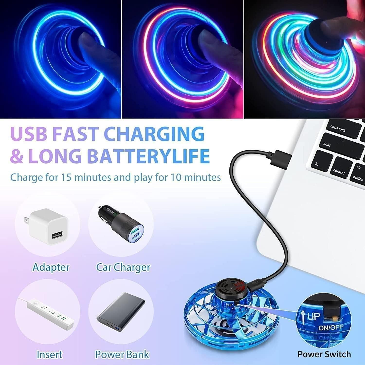 Magic Flying Orb Spinner Outdoor Toys – Assorted Color 2e007i-my