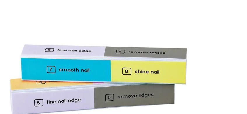 Nail Files for Natural and Acrylic Nails (Multicolor) 2e007i-my