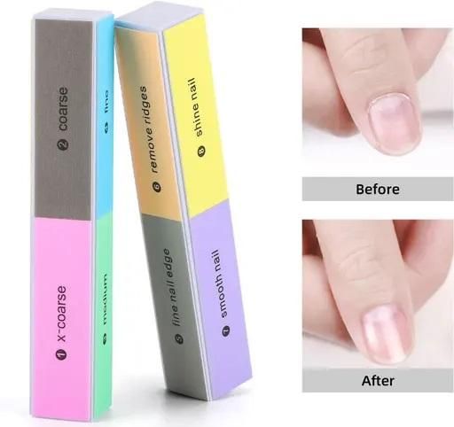 Nail Files for Natural and Acrylic Nails (Multicolor) 2e007i-my
