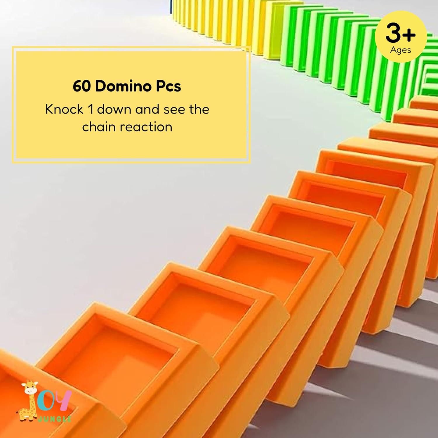 Train Toy Domino Set for Kids BPA Free Plastic with Sound Effects 2e007i-my