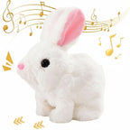 Bunny Toy, Hopping Bunny Toy Interactive Electronic Pet with Sounds and Movement 2e007i-my