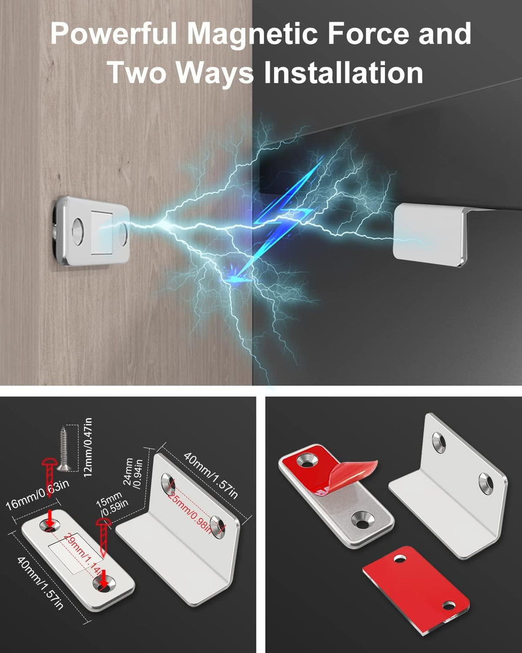 L Shaped Door Magnets Pack of 2 2e007i-my