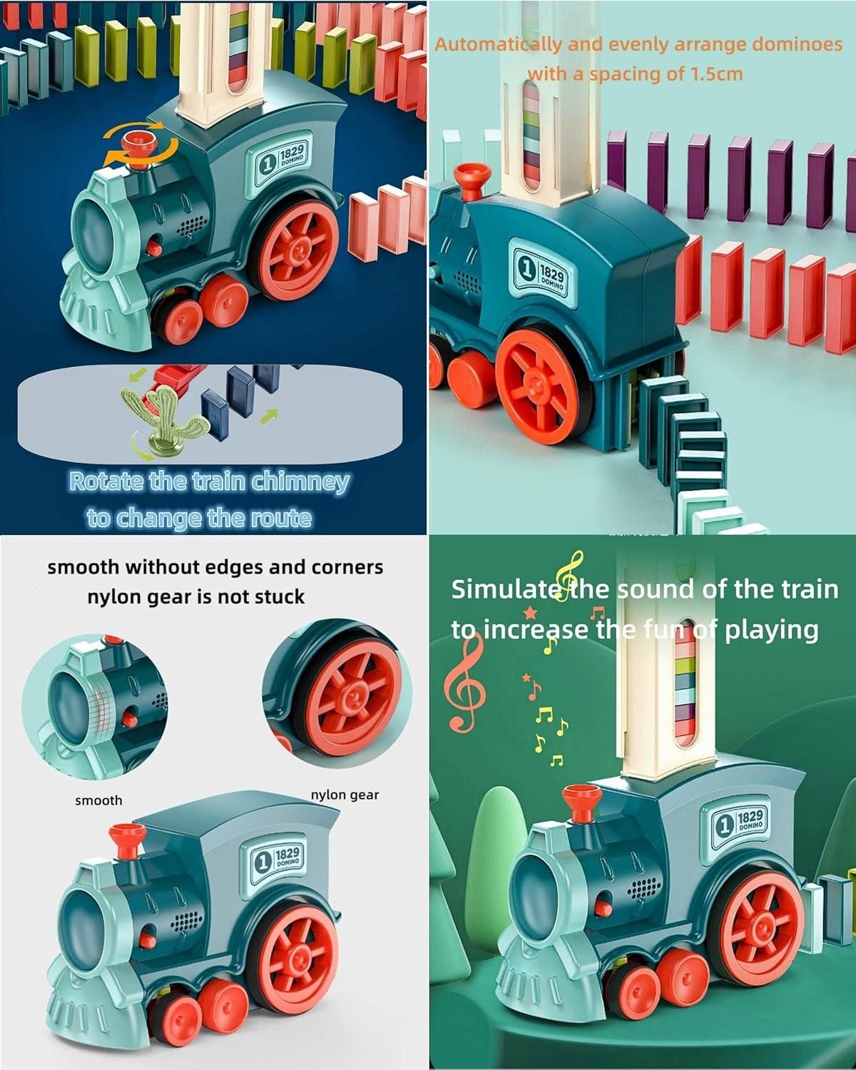 Train Toy Domino Set for Kids BPA Free Plastic with Sound Effects 2e007i-my